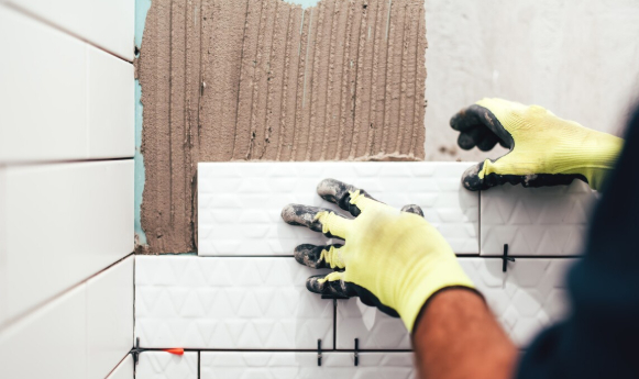 瓷磚膠那樣用，瓷磚多長時間都不可能掉